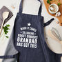 Personalised Blue Denim Cooking Apron, thumbnail 1 of 3