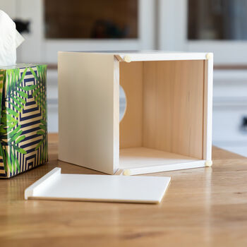 Personalised Tissue Box Holder Bless You, 5 of 6