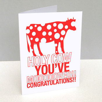 Holy Cow You've Moooved Moving Card, 2 of 4