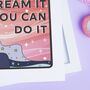 Starry Night Personalised Motivational Typography Print, thumbnail 4 of 5