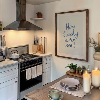 How Lucky Are We Handwritten Wall Art Print, 8 of 8
