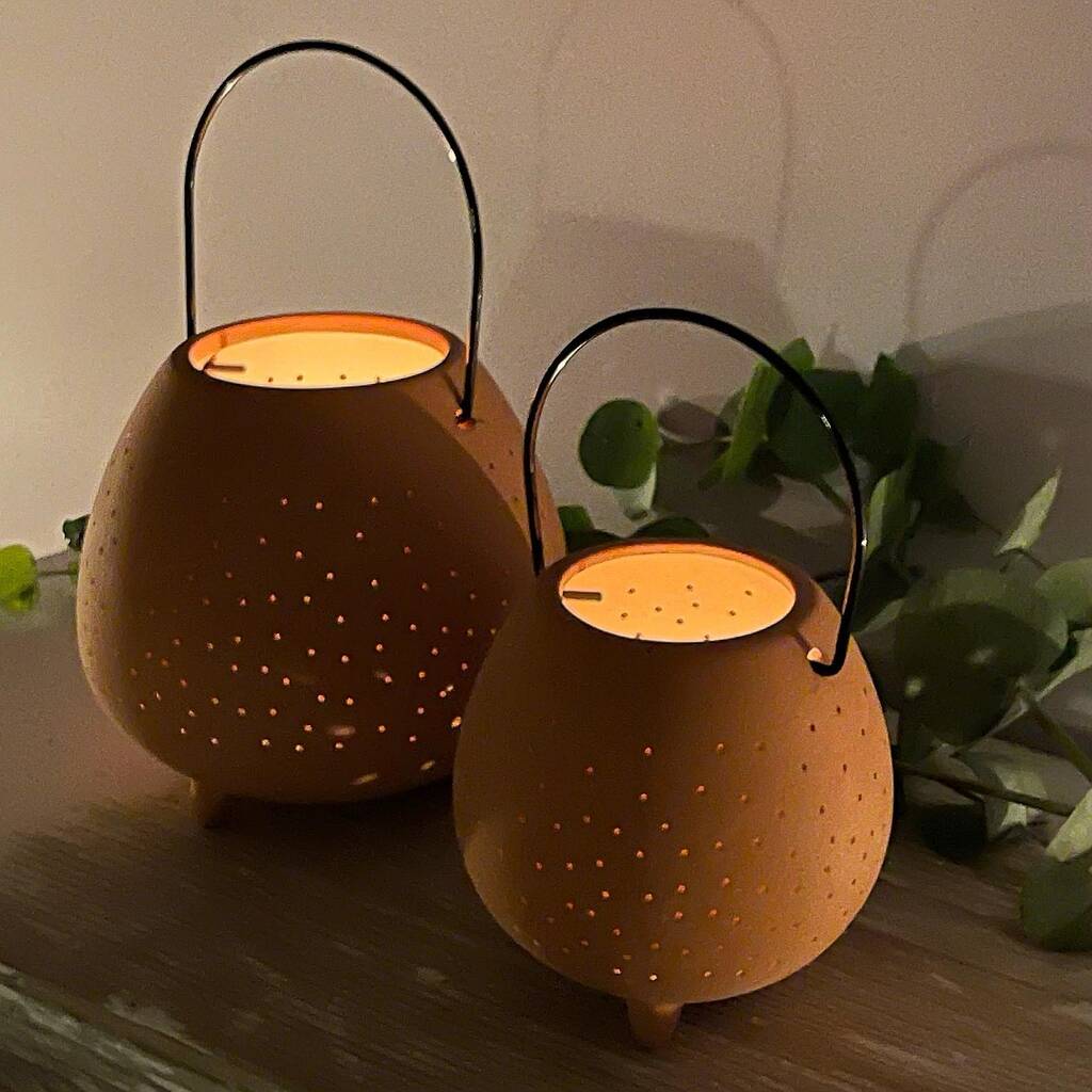 terracotta wall lanterns