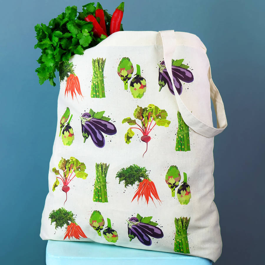 Vegetables Tote Bag By Paper Plane | notonthehighstreet.com