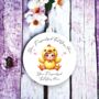 Personalised Cute Child Chick Hearts Decoration Gift, thumbnail 2 of 2