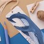 Blue Whale Metal Bookmark, thumbnail 4 of 4