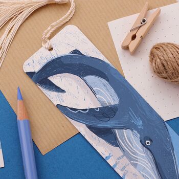 Blue Whale Metal Bookmark, 4 of 4