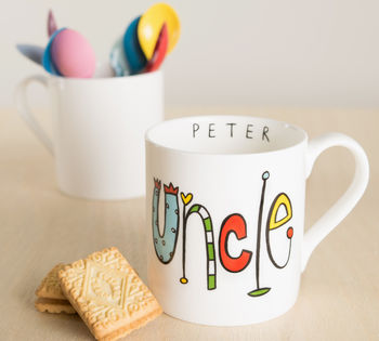 Personalised Uncle Fine China Mug, 3 of 6