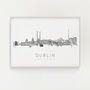 Dublin Ireland Skyline Art Print, thumbnail 4 of 8