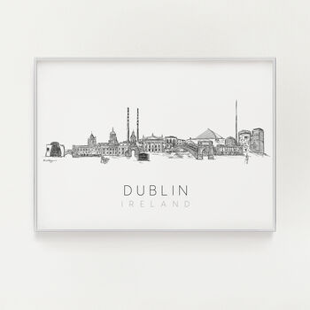 Dublin Ireland Skyline Art Print, 4 of 8