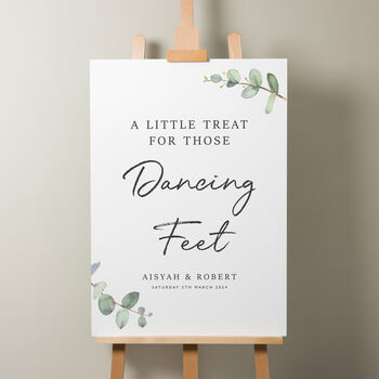Greenery Wedding Freshen Up Sign 'Aisyah', 5 of 9