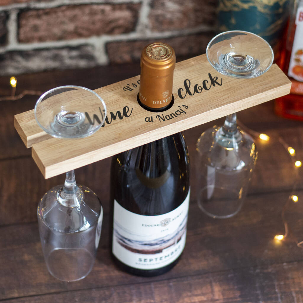 Wine Or Prosecco Bottle Butler And Glasses Holder, 1 of 3