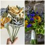 Your Wedding Bouquet Linen 4th 12th Anniversary Flowers, thumbnail 6 of 7