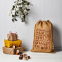 Personalised Christmas Hessian Sack Large Naughty Or Nice, thumbnail 4 of 4