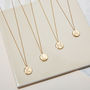 Personalised Gold Plated Silver Facett Initial Necklace, thumbnail 1 of 8