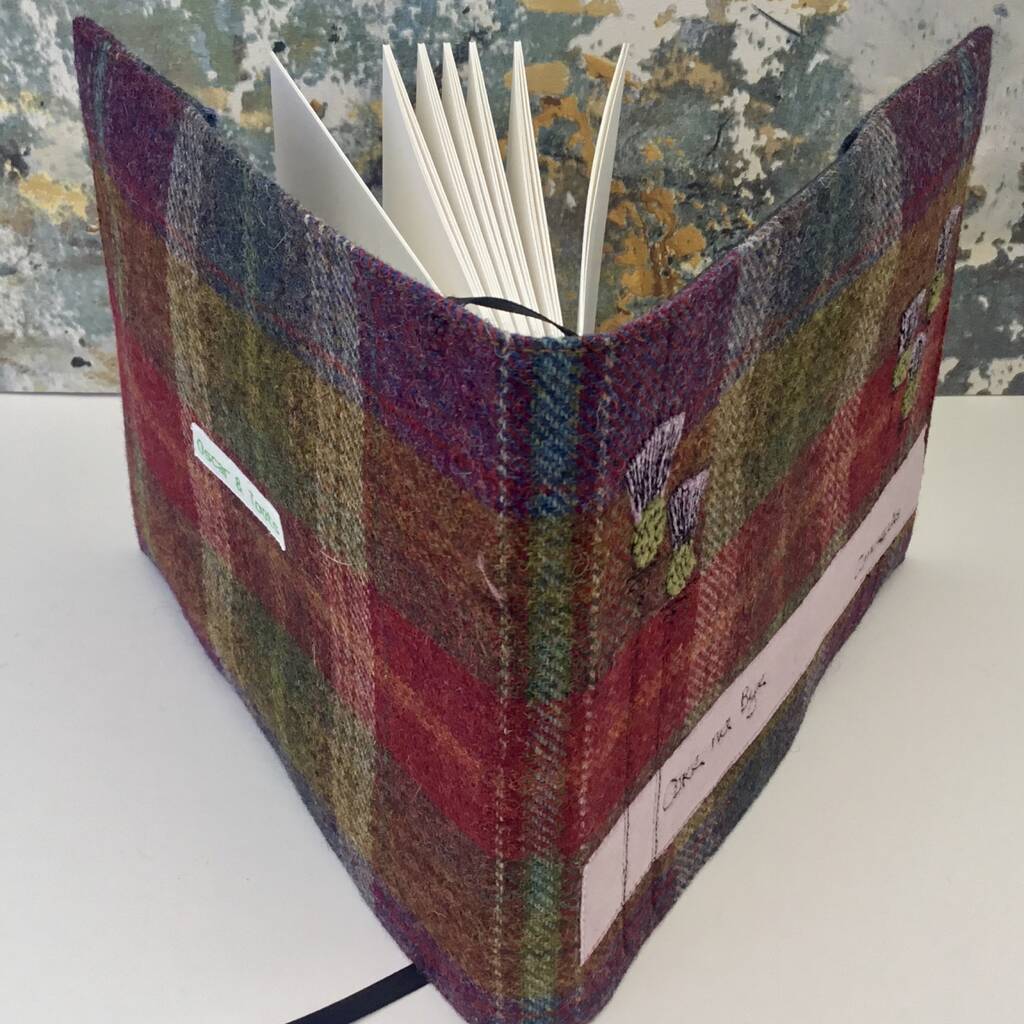 Visitor Book, Personalised Guest Book, Tartan By Oscar Visitor Book, Personalised Guest Book, Tartan By Oscar