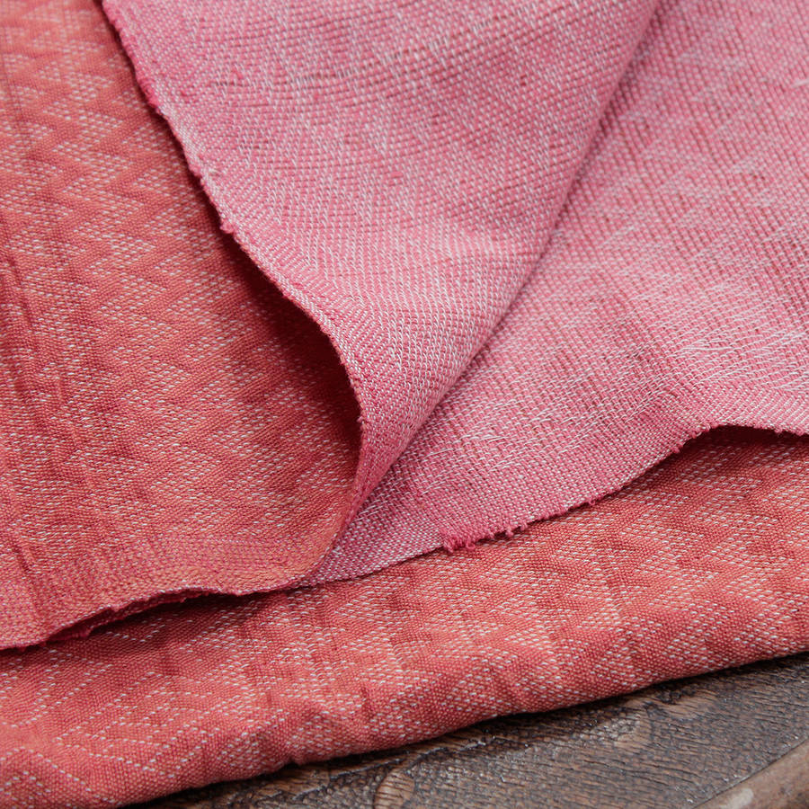 handloomed geometric blanket by scaramanga