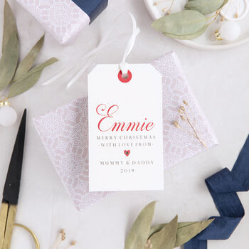 Classic Personalised Christmas Gift Tag, 2 of 5