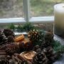 Natural Christmas Wreath And Table Accessories, thumbnail 2 of 2
