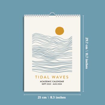 Academic Year Calendar 2023 24 | Tidal Waves | A4, 5 of 5