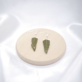 Fern Leaf Sterling Silver Or Gold Plated Earrings, 4 of 6