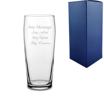 Personalised Engraved Pint Glass, 2 of 5