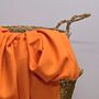 Super Soft Plain Pashmina Style Scarf In Bright Orange, thumbnail 2 of 3