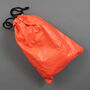 Black Leather Cosmetics Bag With Orange Zip, thumbnail 4 of 8