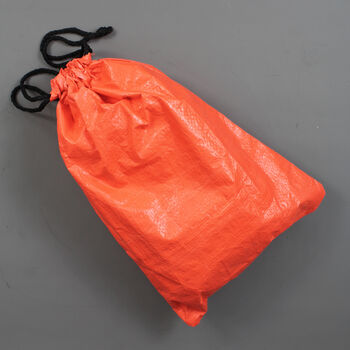 Black Leather Cosmetics Bag With Orange Zip, 4 of 8