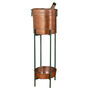 Burnished Copper Free Standing Ice Bucket, thumbnail 2 of 7