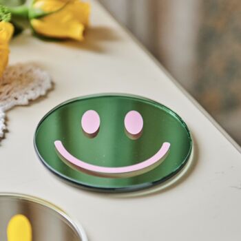 Smiley Face Glass Coaster Set, 2 of 5