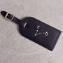 Zodiac Leather Luggage Tag – Personalised Travel Gift, thumbnail 1 of 7