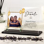 Personalised Diwali Couple Photo Acrylic Plaque, thumbnail 1 of 3
