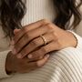 Minimalist Bezel Ring Gold, thumbnail 4 of 8