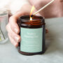 Naming Day Gift With Message Scented Candle, thumbnail 1 of 9