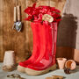 Personalised Large Red Welly Boots Planter, thumbnail 1 of 8