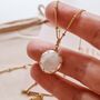 Dainty Coin Pearl Pendant Necklace, thumbnail 1 of 5