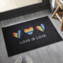 Personalised Love Is Love Doormat, thumbnail 1 of 2