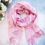 Personalised A Hug From Me To You Scarf, thumbnail 2 of 6