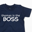 personalised boss t shirt by dadsandkids | notonthehighstreet.com