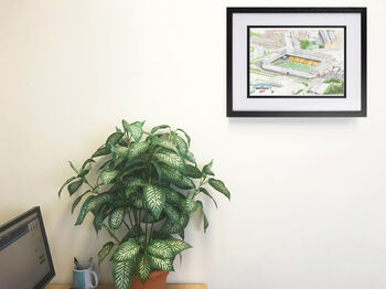 Norwich City Carrow Road Stadium Art Print, 2 of 3