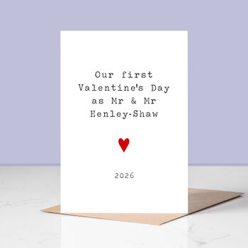 Personalised Newlyweds Valentine's Day Card, 2 of 3