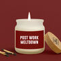 Post Work Meltdown Scented Jar Candle • Gift Boxed, thumbnail 1 of 2