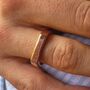 Rose Personalised Signet Ring, thumbnail 3 of 3
