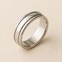 Personalised Slim Sterling Silver Spinner Ring, thumbnail 1 of 12