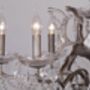 Antique French Chandelier In Silver Six Branches, thumbnail 2 of 3