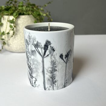 Personalised Candle Pot With Wildflower Meadow Print, 8 of 12