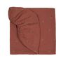 Wabi Sabi Washed Bb Fitted Sheet Blossom Rosewood, thumbnail 1 of 3