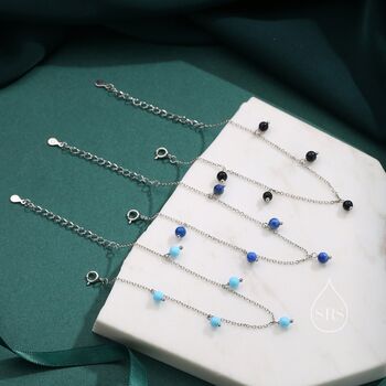 Dark Blue Sandstone Bracelet, 6 of 10