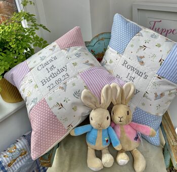 Peter Rabbit Birthday Cushion, 2 of 7