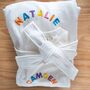 Mummy And Baby Dressing Gown And Romper Personalised Gift Set, thumbnail 4 of 11